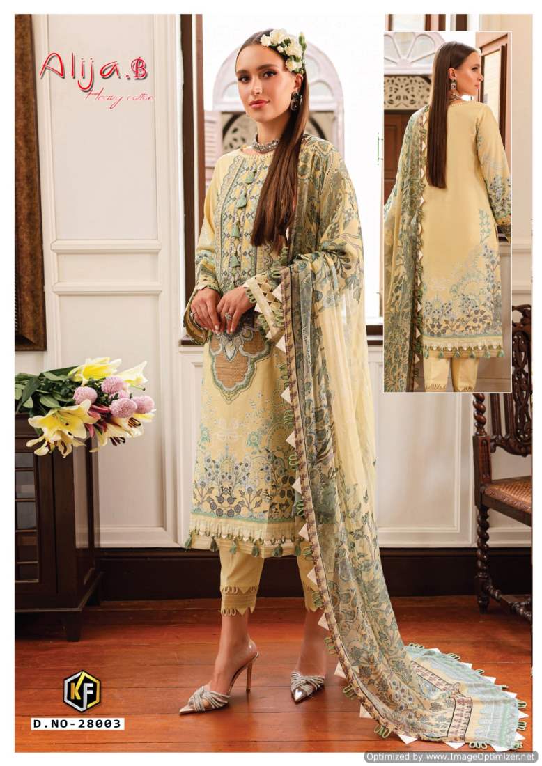 Alija B Vol 28 By Keval Printed Cotton Luxury Pakistani Dress Material Collection
